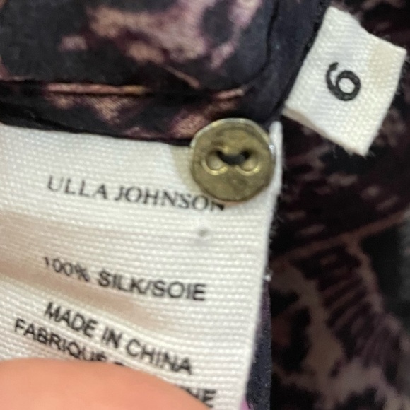 Ulla Johnson 100% Silk Aryn Flutter‎ Sleeve Boho Blouse - 6 - Picture 9 of 12